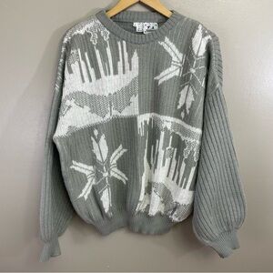 Magnum women’s size Large sweater wool blend Italy Nordic bubble sleeveless